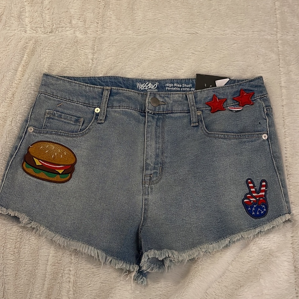 High rise Jean shorts